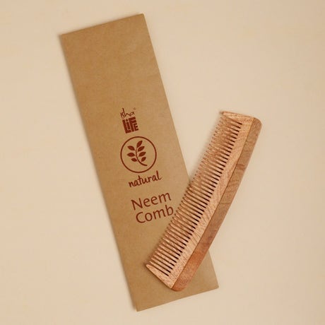 Handmade Neem Wood Comb (Single teeth)