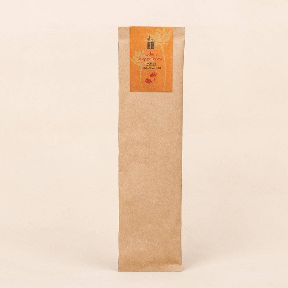 Hand rolled pure sandalwood masala incense/agarbatti. Chemical and toxin free. Ethically sourced. Natural herbs, roots & essential oils. Pack of 10 sticks