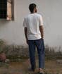 Navy Organic Cotton Relaxed Fit Pants for Men
