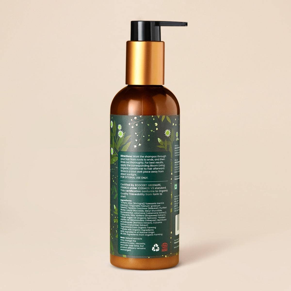 Extra Nourishment & Protection Organic Shampoo with Bhringraj & Henna (All Hair Types) - 200ml