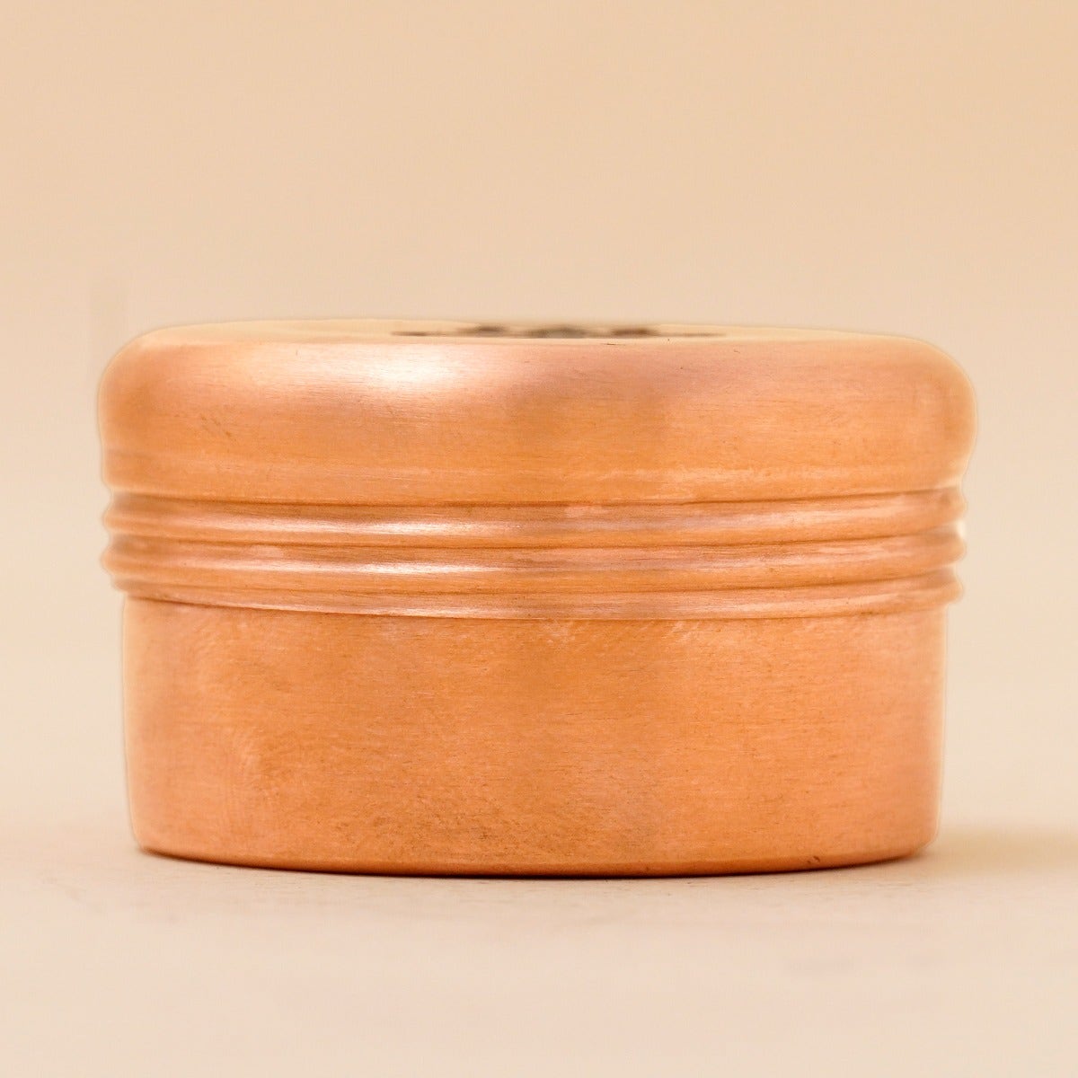 [HO0108416900] Copper Vibhuti Box (Small) - Trishul