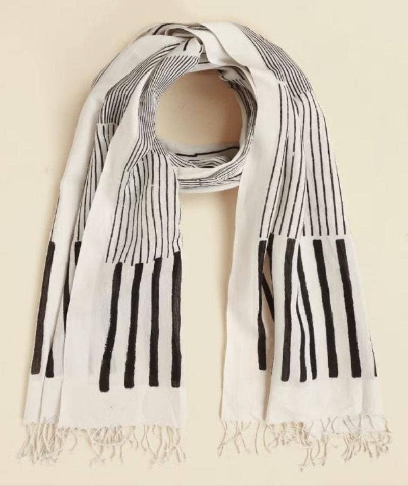Shawl- White. A festive gift.