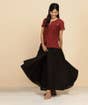 Cotton Skirt, Black