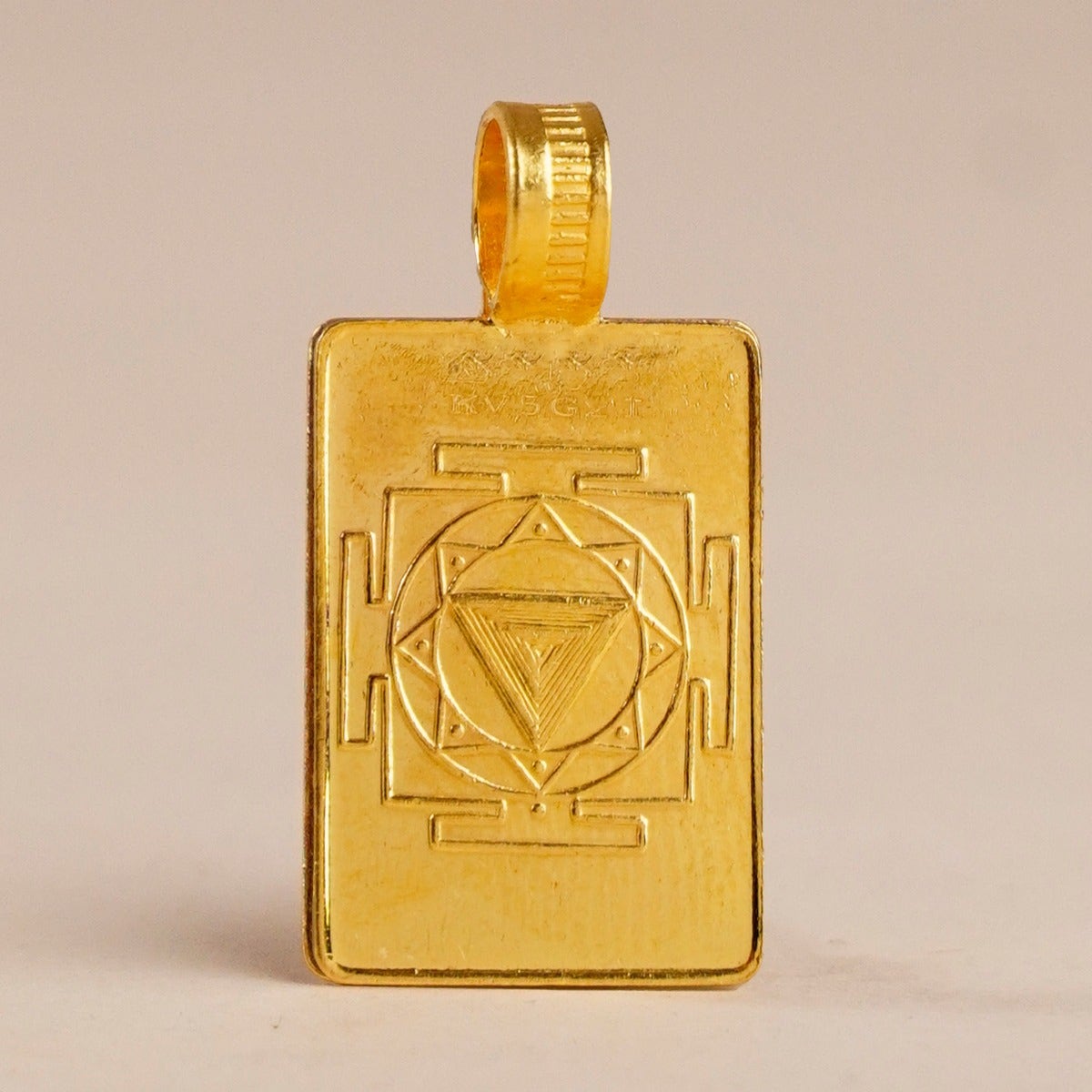 Linga Bhairavi 22KT Gold Pendant - 4 gm (Black) 