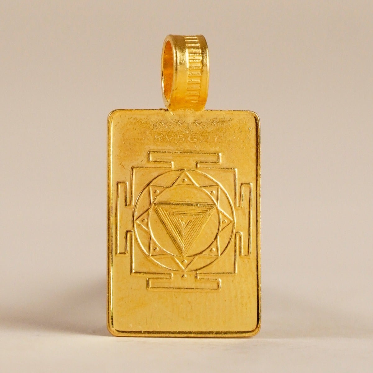 Linga Bhairavi 22KT Gold Pendant - 4 gm (Sandal)