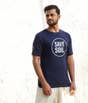 Navy Blue Save Soil Organic Cotton Unisex T-Shirt