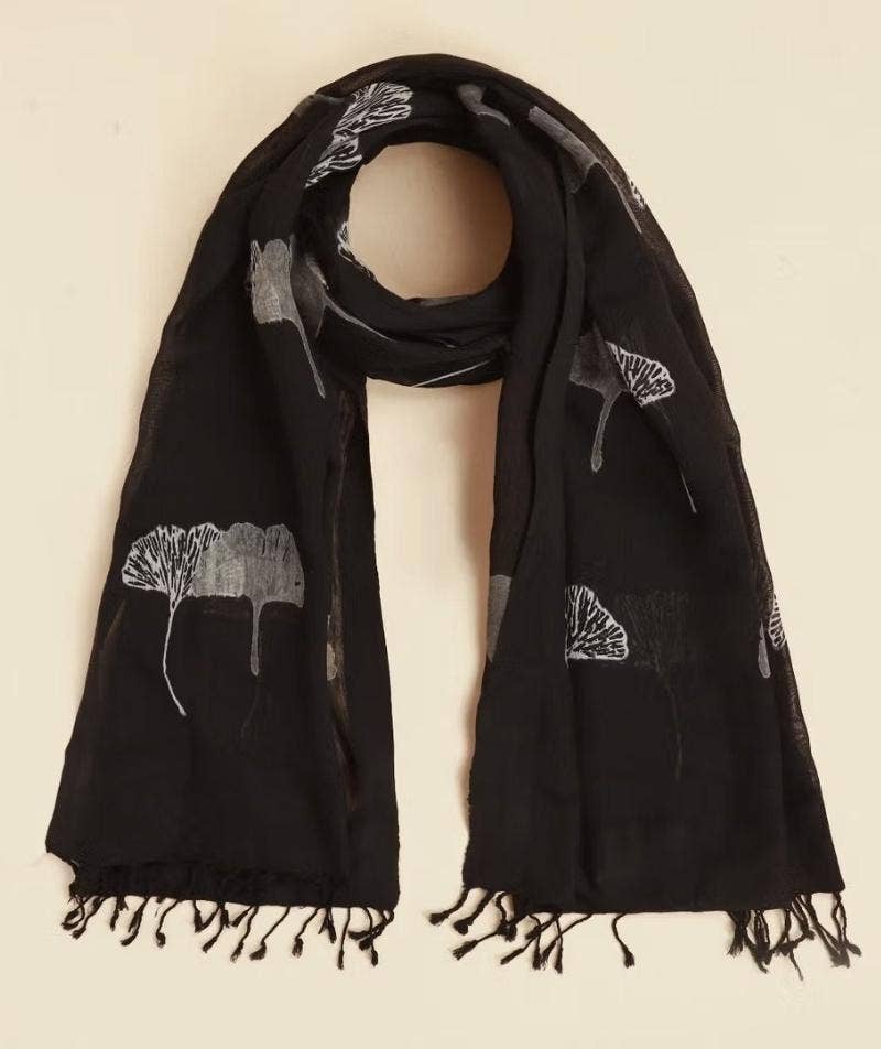 Shawl- Black color. A festive gift.
