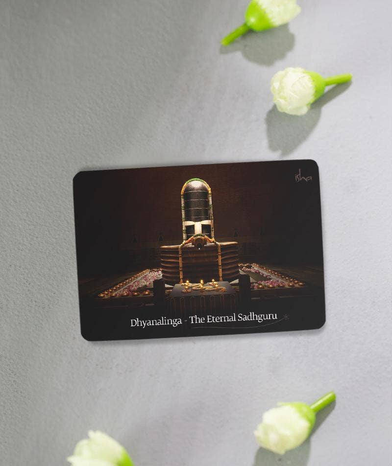 Dhyanalinga fridge magnet Big - The Eternal Guru