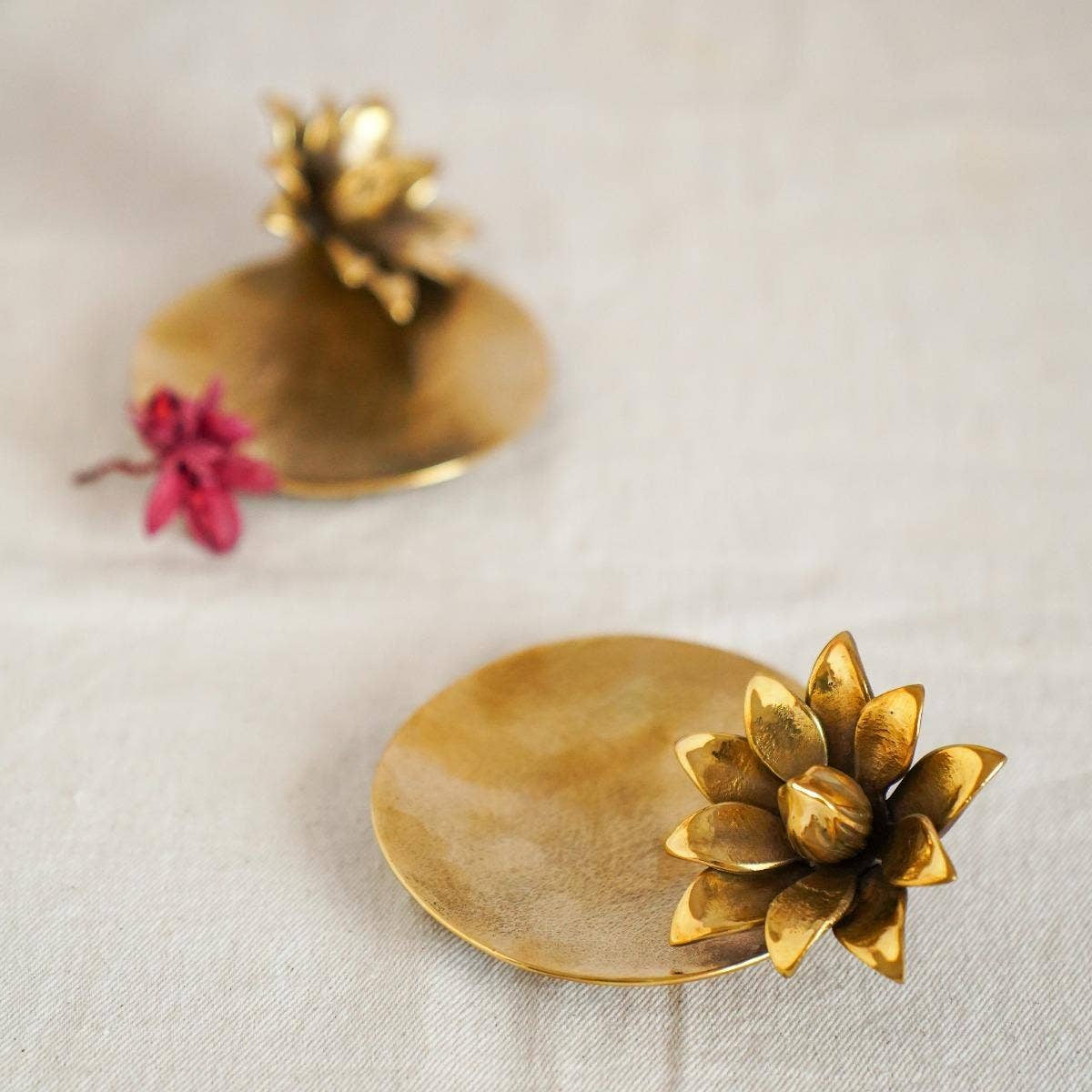 Lotus Decorative Brass Plate
