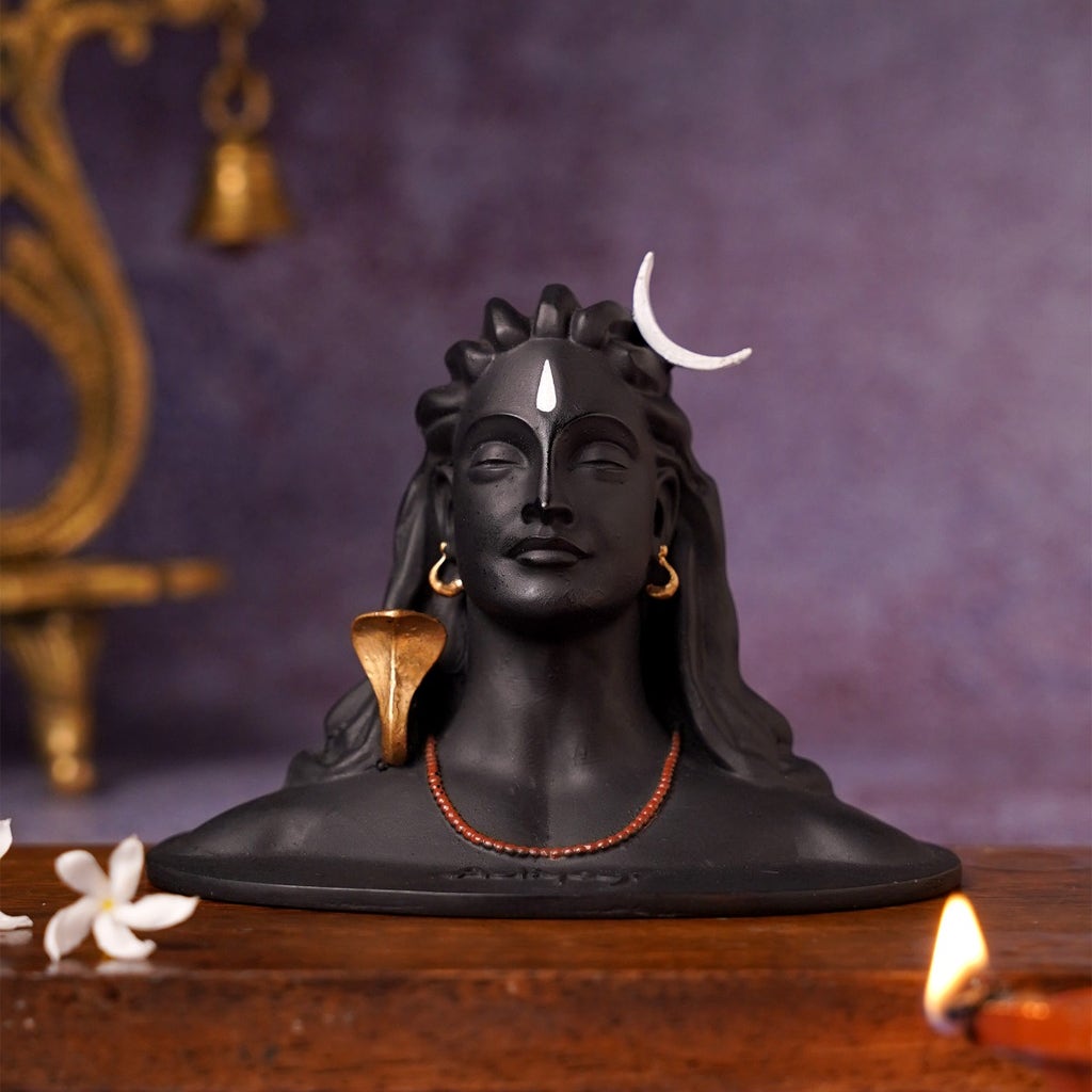 Adiyogi Minaiture Car Stand (Fibre) - 3.5''