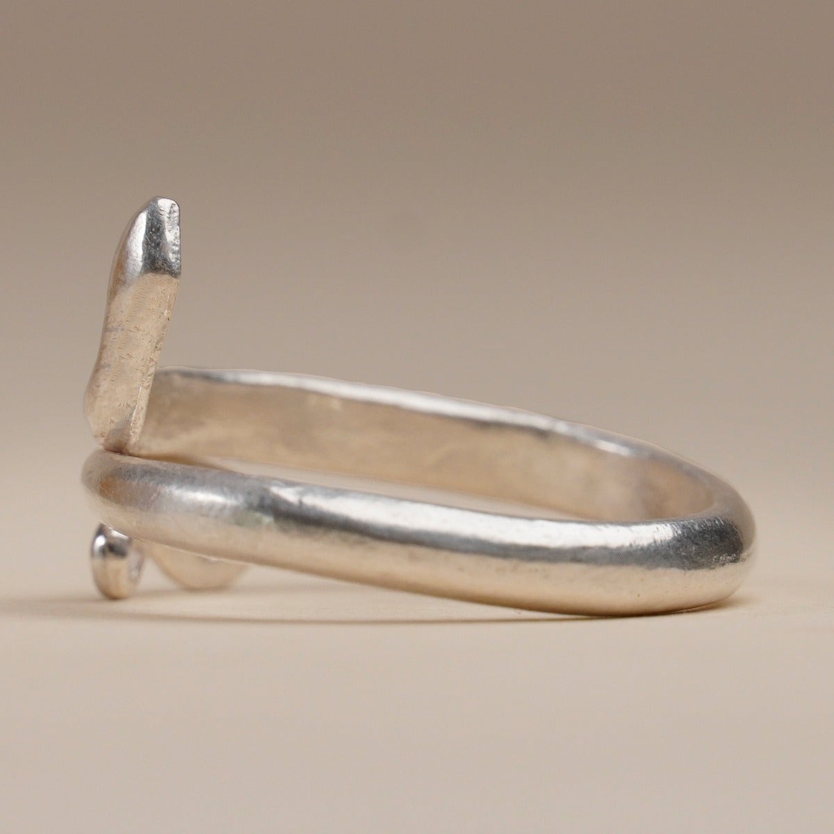 Consecrated Silver Ring (Snake Ring / Sarpasutra)