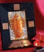 Silver Devi Panel in Turmeric (Consecrated)