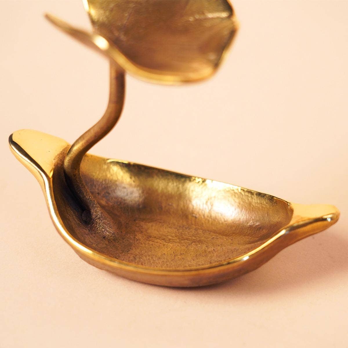 Spring in a Pod - Brass Decorative (small)
