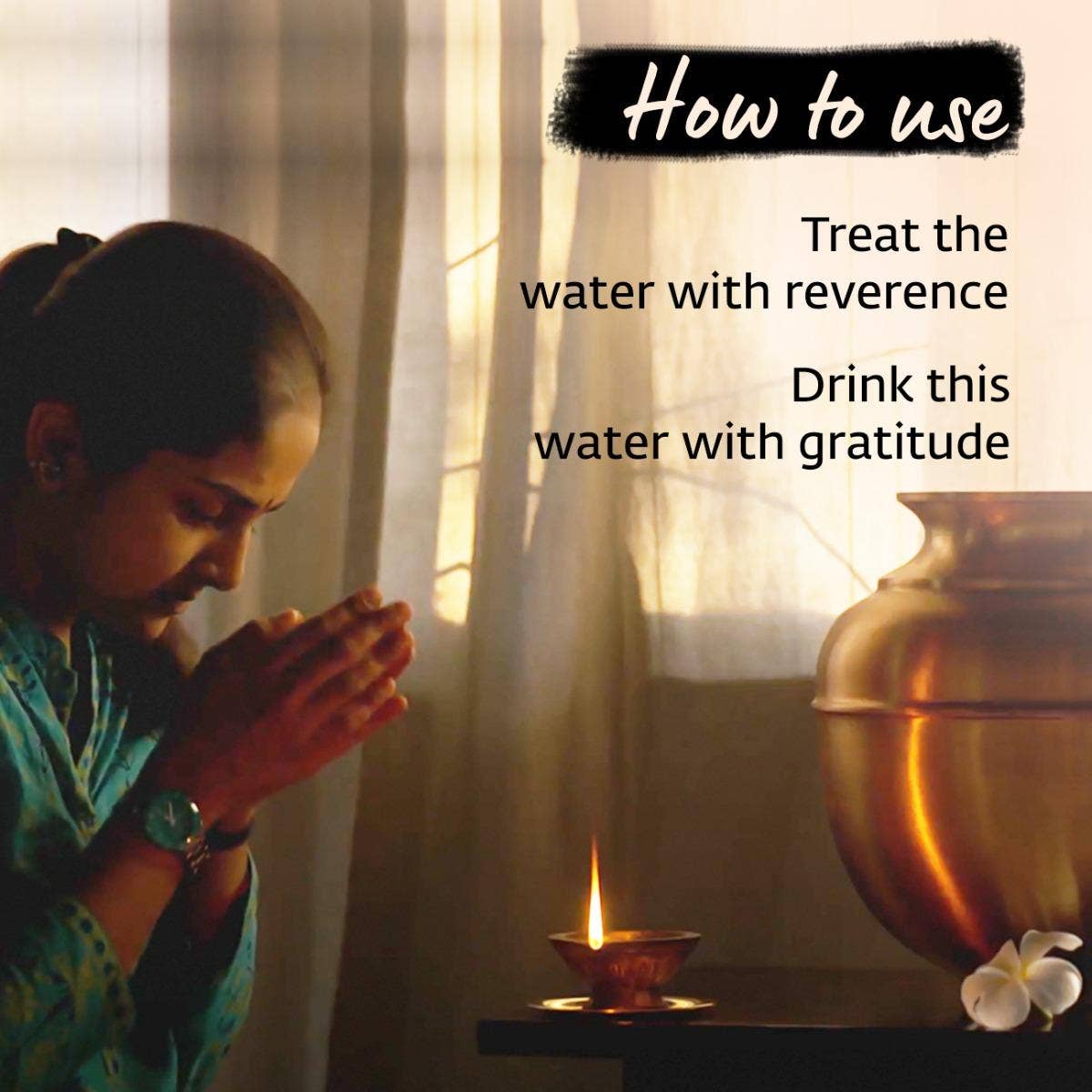 Jeevarasam Consecrate water at home. Unique design.  Exclusive Isha Product. To be placed inside copper pots.