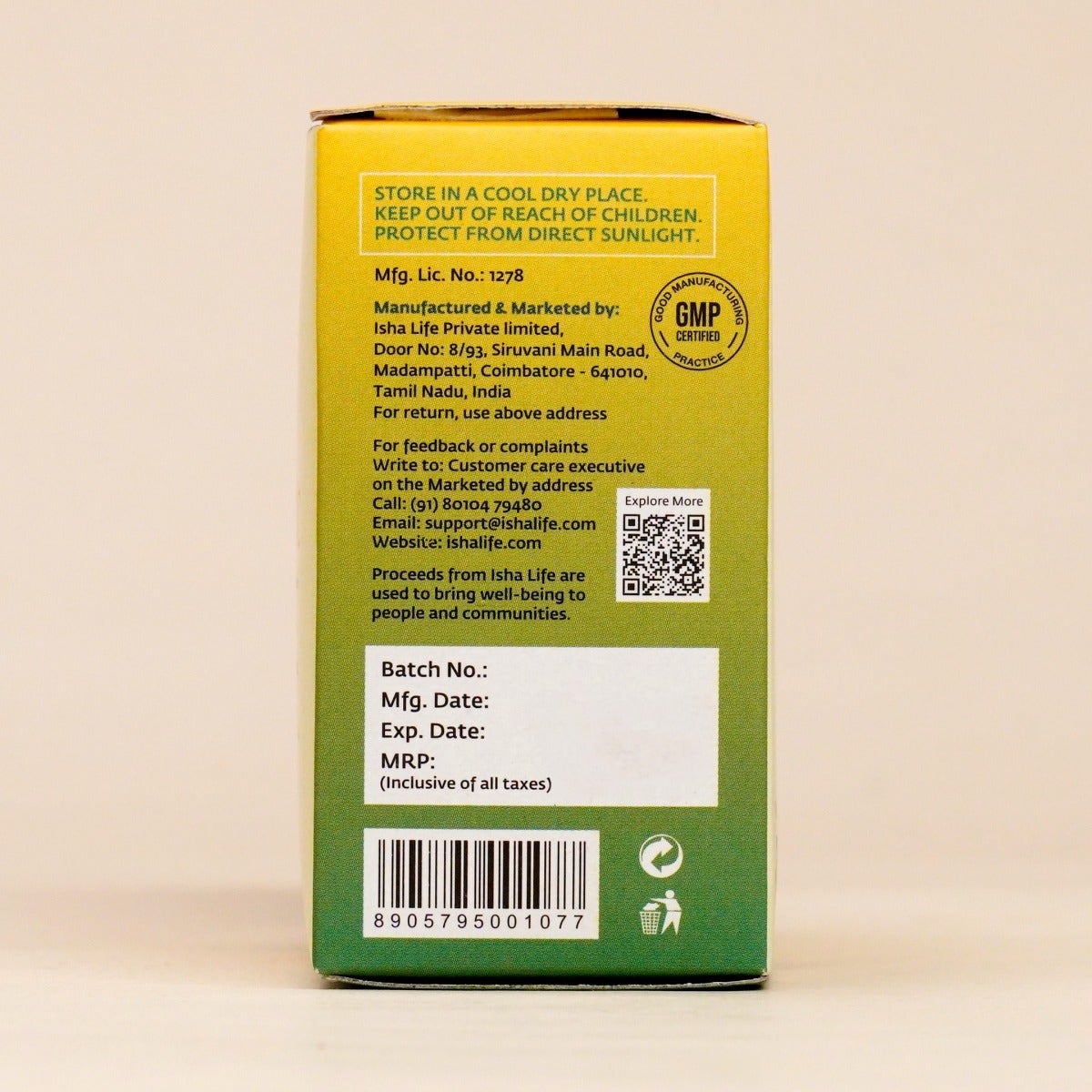 Neem and Turmeric powder in veg capsules. Combo pack. 100 capsules each. For daily detox.