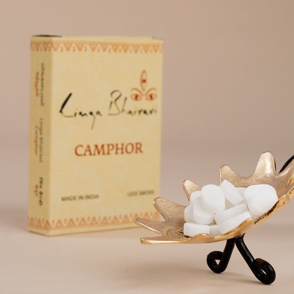 Linga Bhairavi Camphor. Emit Less smoke.
