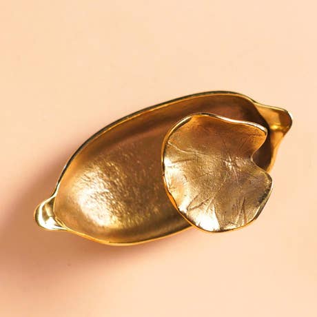Spring in a Pod - Brass Decorative (large)