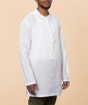 White Cotton Dobby Kurta for Men