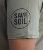 Olive Green Save Soil Organic Cotton Unisex T-Shirt  