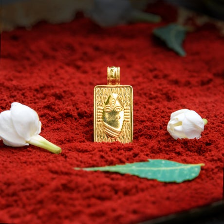 Linga Bhairavi 22kt Gold 8g Pendant (Consecrated), Plain