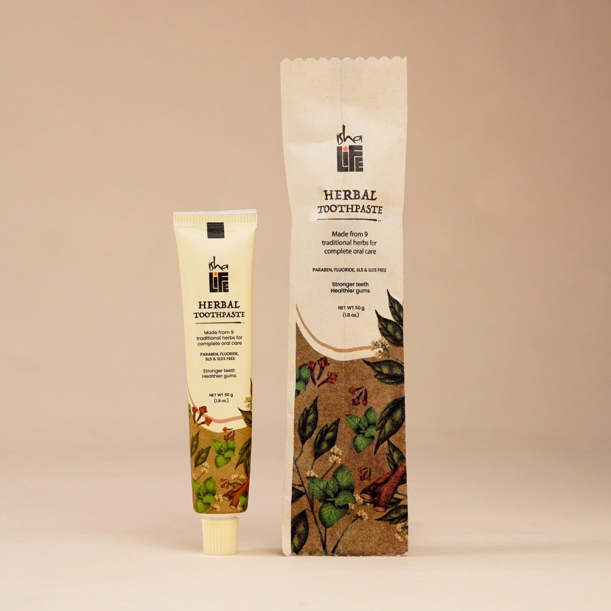 Herbal Toothpaste (Paraben, Fluoride, SLS, & SLES Free), 50 gm
