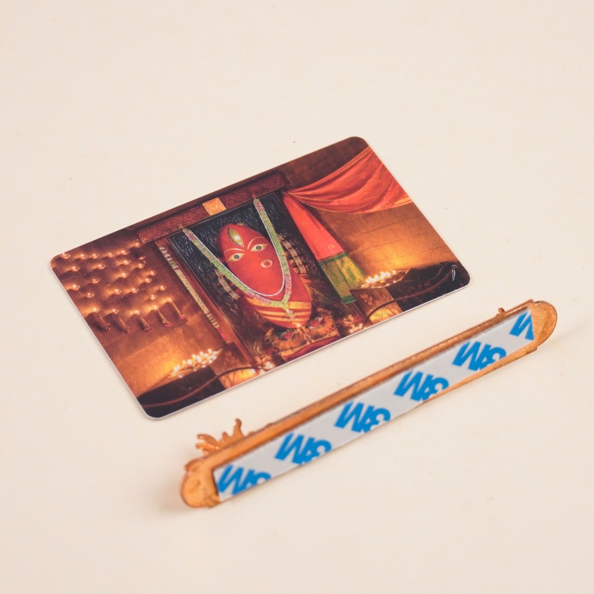 Sadhguru / Linga Bhairavi - Kumkum Two-sided Car Photo Stand