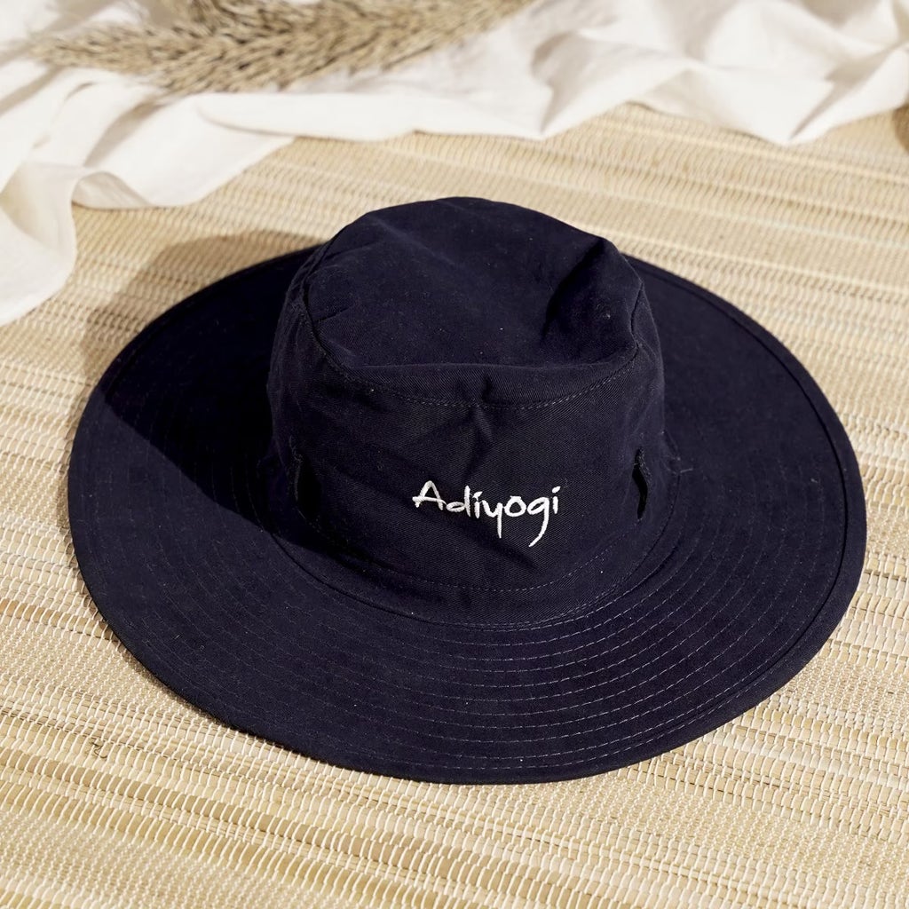 Adiyogi Sun Hat - Navy Blue