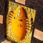 Brass Devi Panel in Turmeric (Consecrated)