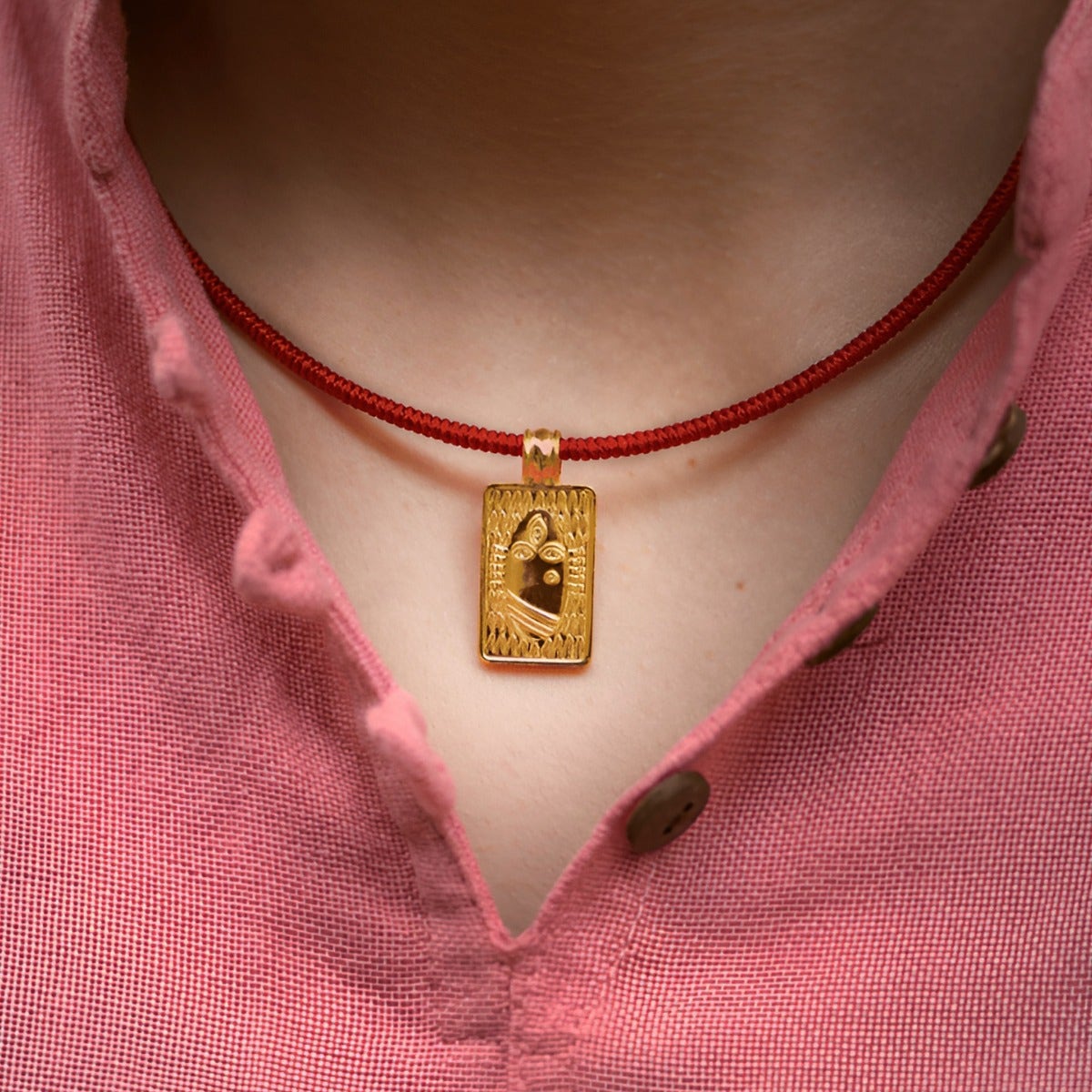 Linga Bhairavi 22KT Gold Pendant - 8 gm (Plain) 