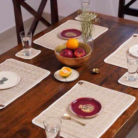 Soft reed herringbone placemat (set of 4)