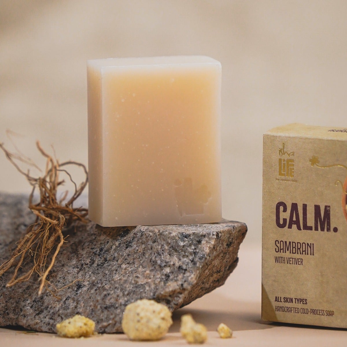 CALM. Sambrani with Vetiver Handcrafted Soap