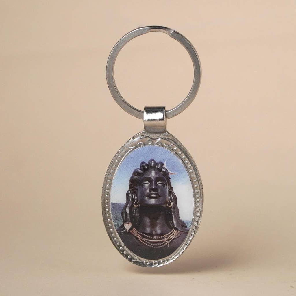 Adiyogi Key Chain Oval