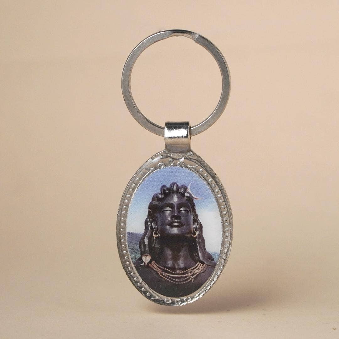 Adiyogi Key Chain Oval