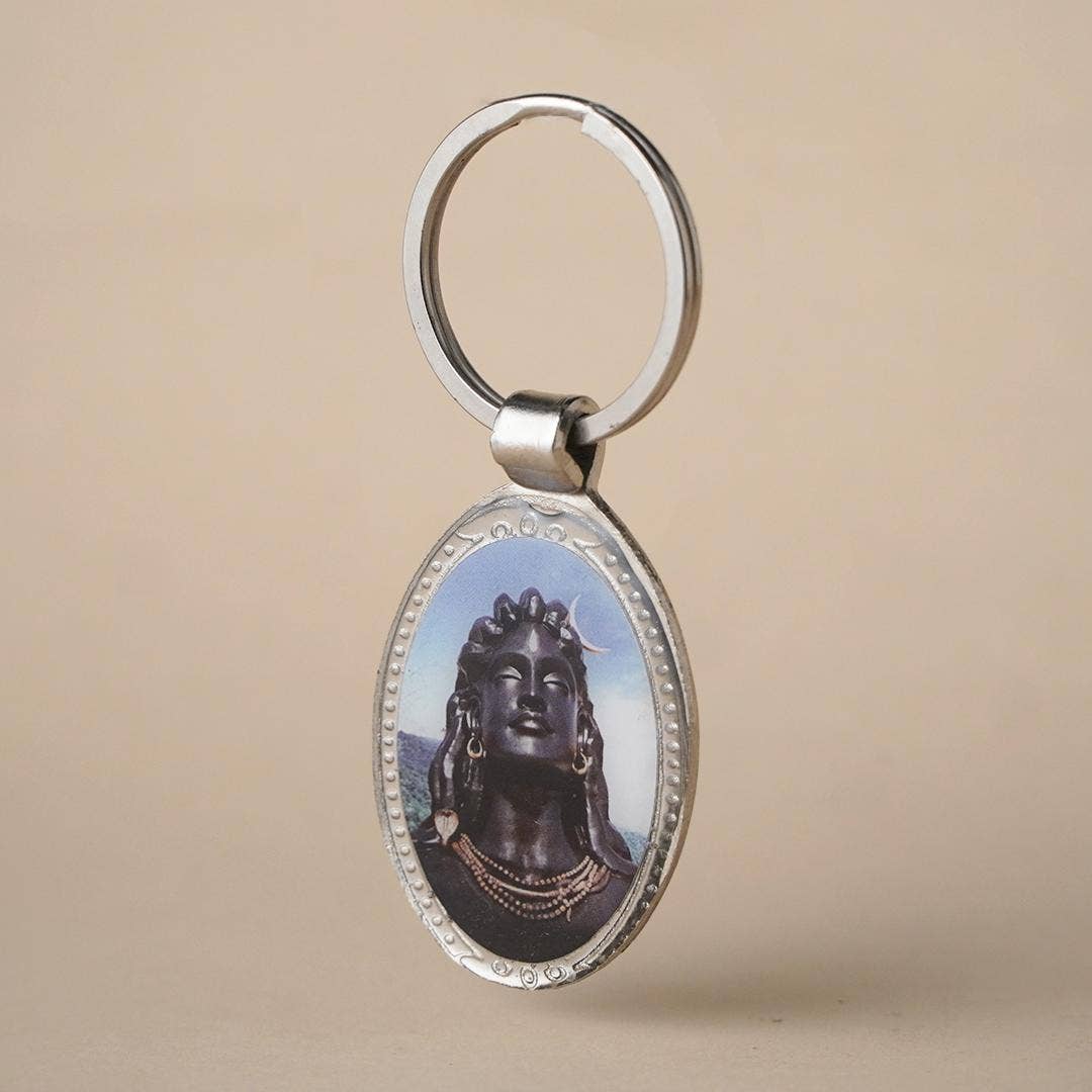 Adiyogi Key Chain Oval