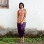 Enchanted Forest Crew-Neck Cotton Kurta for Women