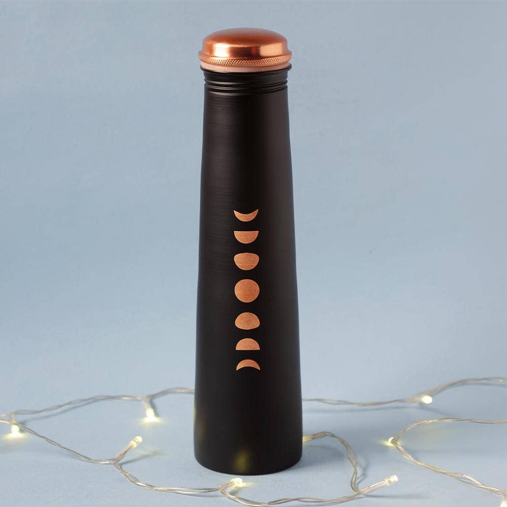 Mystic Moon Black Copper Water Bottle, 25 oz 