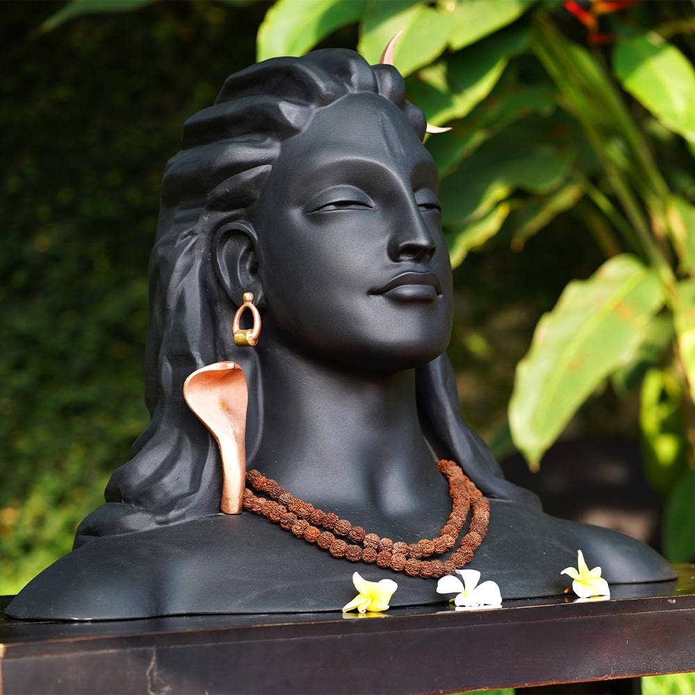 The Adiyogi statue, 2 feet 5 inches in height