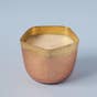 Wide Hammered Metal Soy Wax Candle