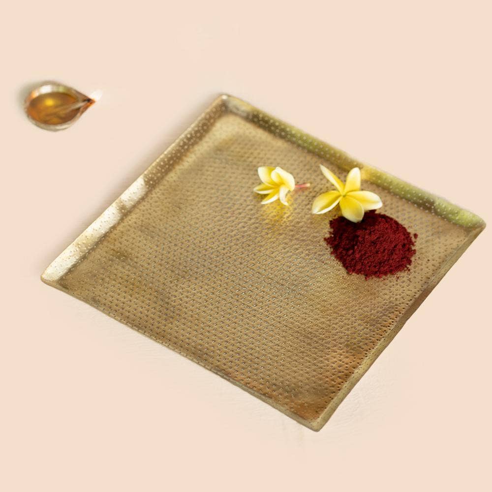 Brass based Abhishekam Plate - For offering
