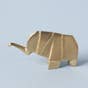 Elephant Origami Brass Paper Weight