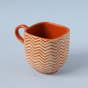 Chevron Textured Ceramic Mug