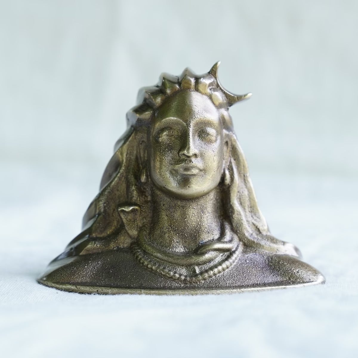 Adiyogi Miniature 2 inch - Antique Brass