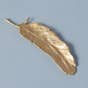 Feather Brass Incense Holder