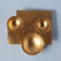 Polka Dot Brass Bowls 