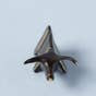 Decorative Origami Black Bull. Brass with antique highlights. Festive gift.