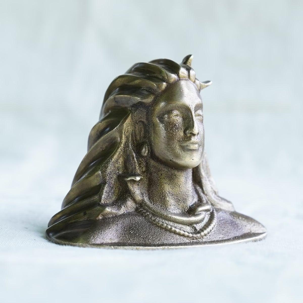 Adiyogi Miniature 2 inch - Antique Brass