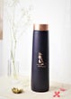 Adiyogi Black Copper Water Bottle, 30 oz