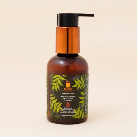 Neem & Tulsi Certified Organic Cleansing Face Wash, 100ml