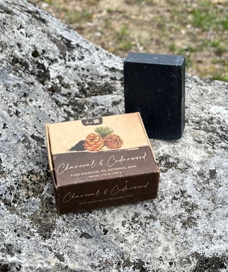 Charcoal & Cedarwood Artisanal Soap, 3.5 oz