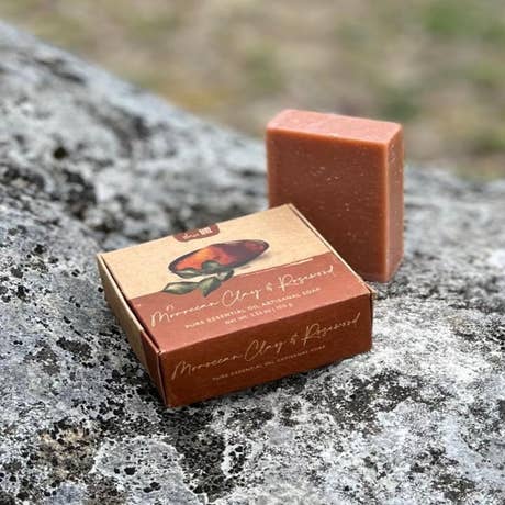 Moroccan Clay & Rosewood Artisanal Soap, 3.5 oz